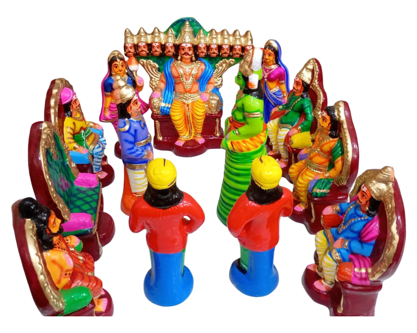 Ravana darbar, golu dolls online, navarathri golu dolls