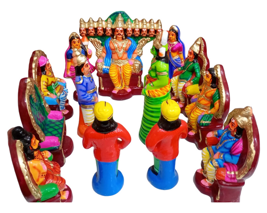 Ravana darbar, golu dolls online, navarathri golu dolls